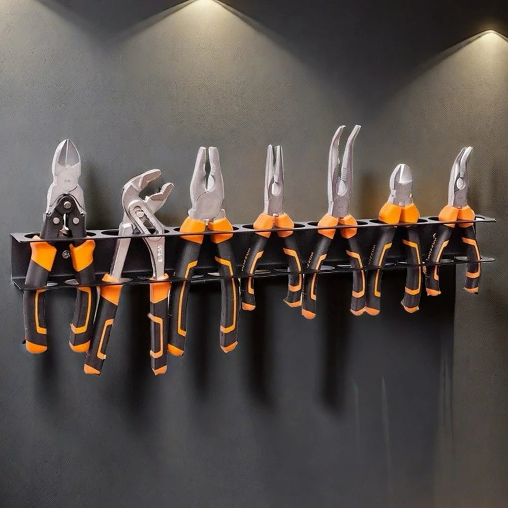 Screwdriver Organizer Tool Wall-mounted 14-hole Hardware Tool Storage