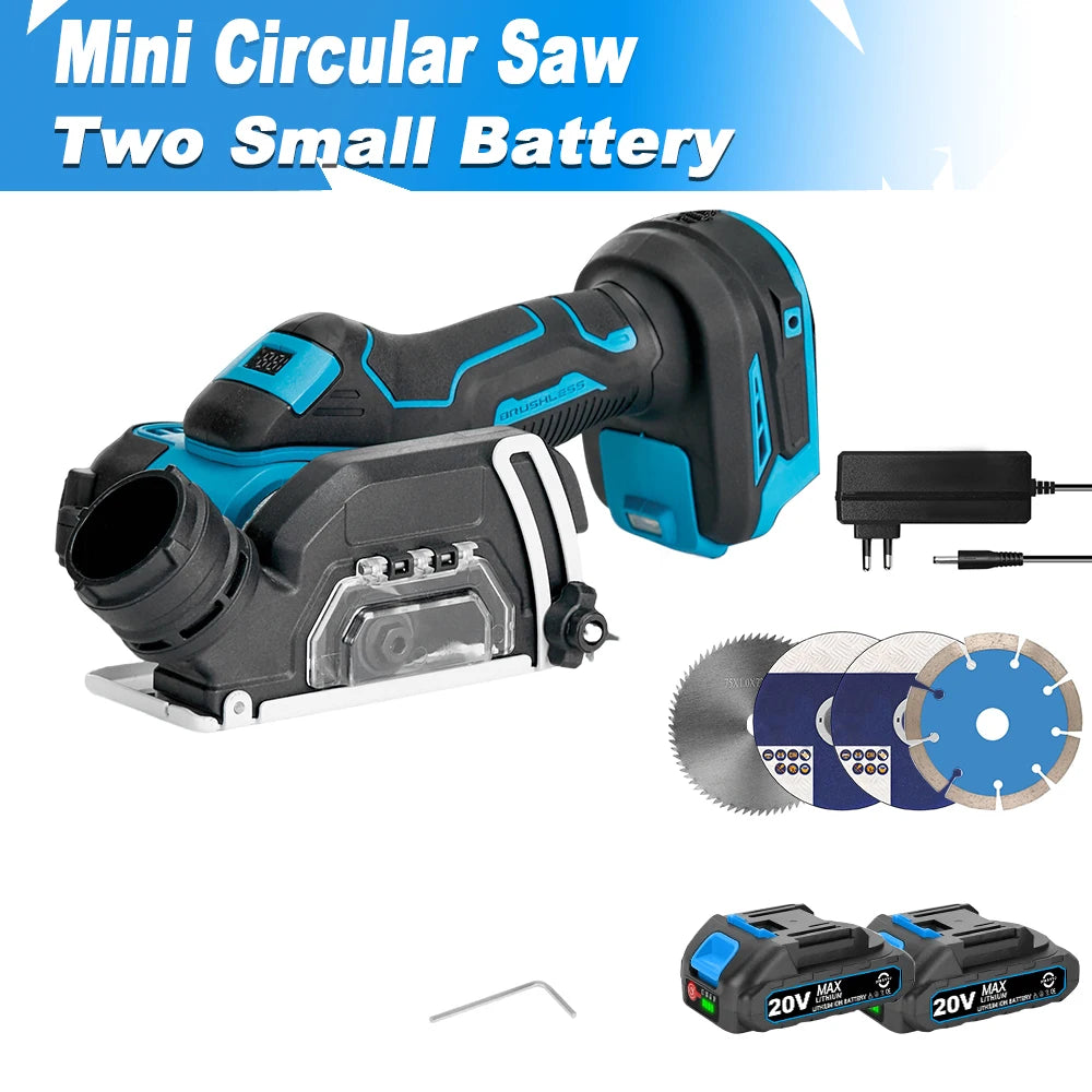 ONEKFYFD 3" Mini Brushless Cordless Circular Saw – Makita 18V Battery