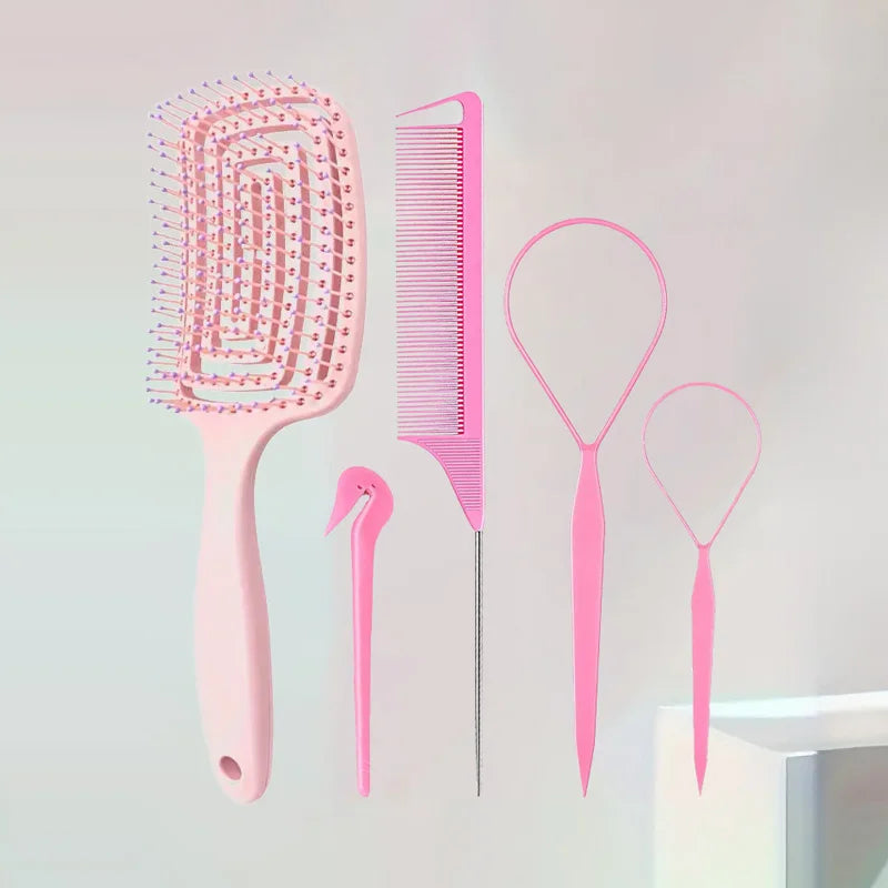 4/5pcs/Set Hair Loop Tool Set 2pcs French Braid Tool Loop 1pc Rat