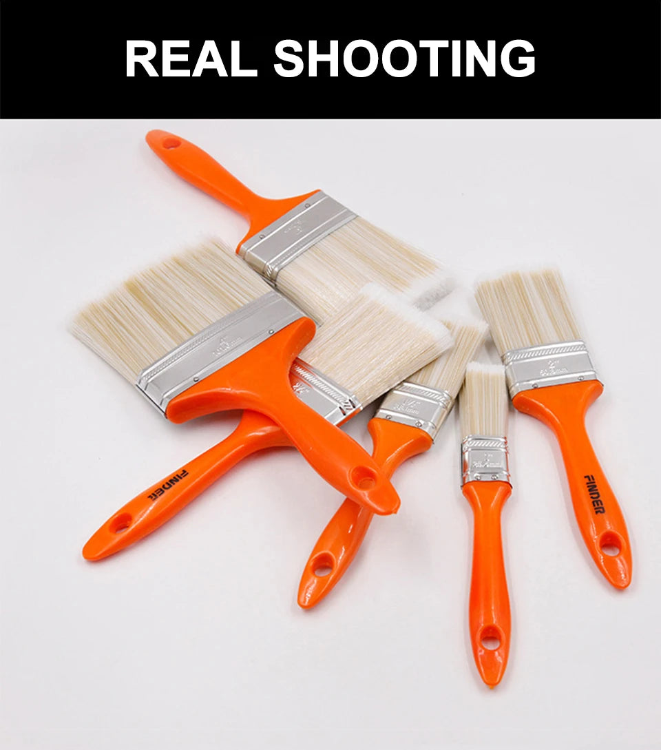 Home Improvement Wall Paint Brush PET Soft Bristle Durable Cleaning