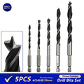 5-Piece 1/4" Hex Spade Drill Bit Set — 4mm to 10mm - View 1