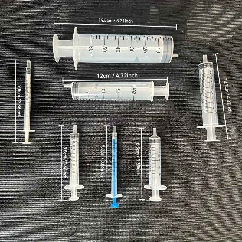 14pcs Syringe Set with Blunt Needles, Various Size:1ml, 3ml, 5ml