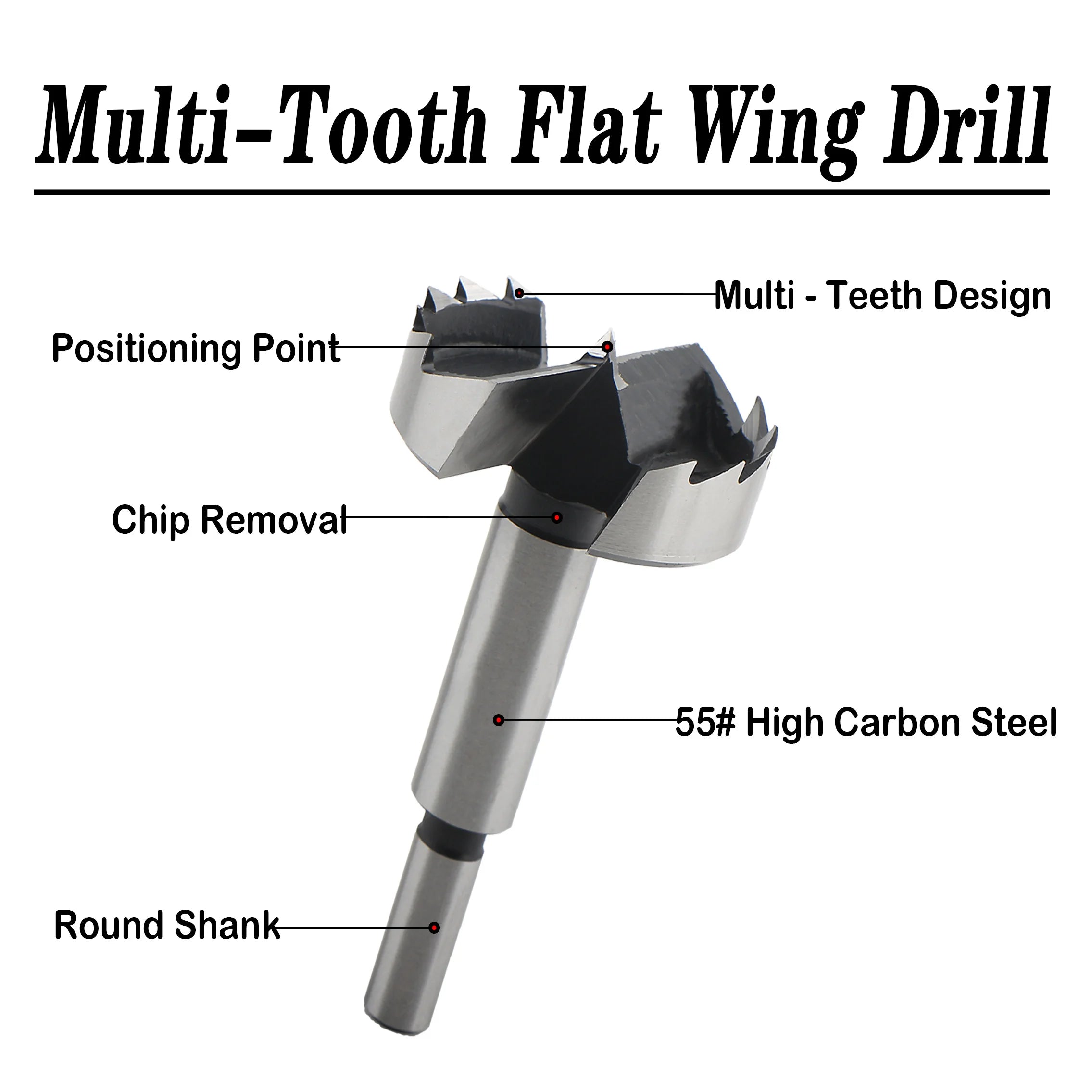 Layzen 1Pcs 6mm-100mm Multi-Tooth Forstner Drill Bits Woodworking