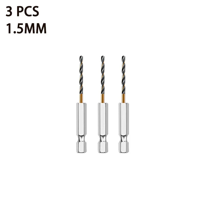 Hex Shank Twist Drill Bit Set — 3, 7 & 13-Piece for Wood, Metal & C