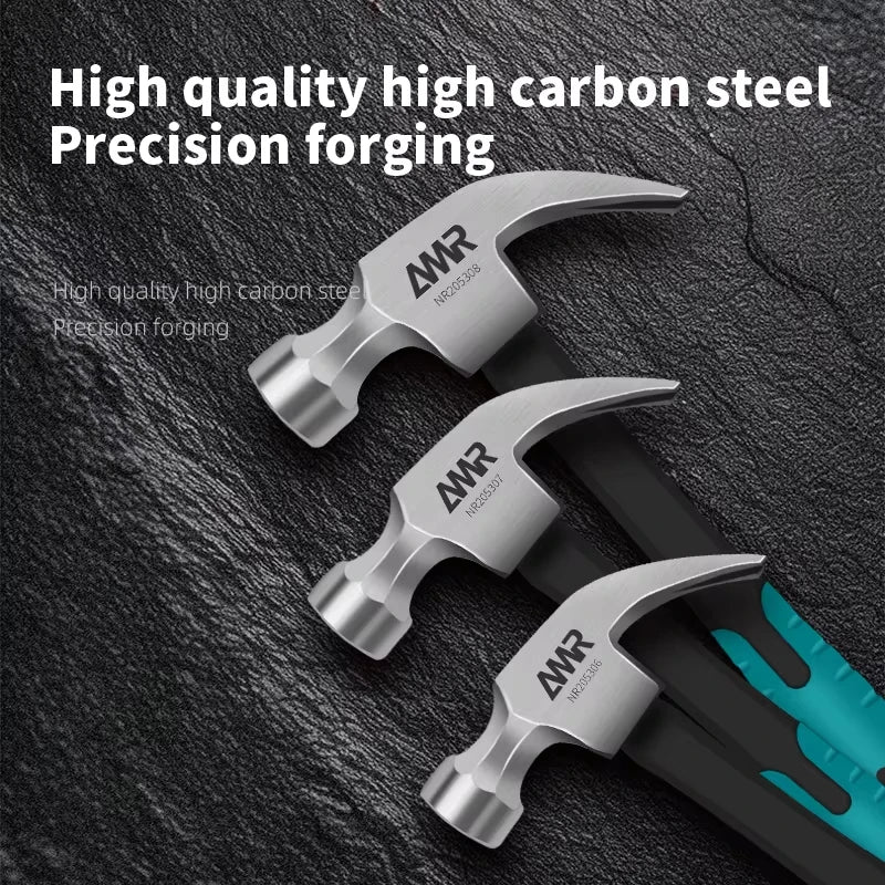 AMR Claw Hammer 8OZ/12OZ/16OZ Claw Framing Hammer with High-carbon