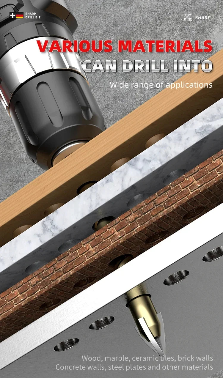 High Hardness Glass Four Edge Drilling 6mm Overlord Drill Tile Bit