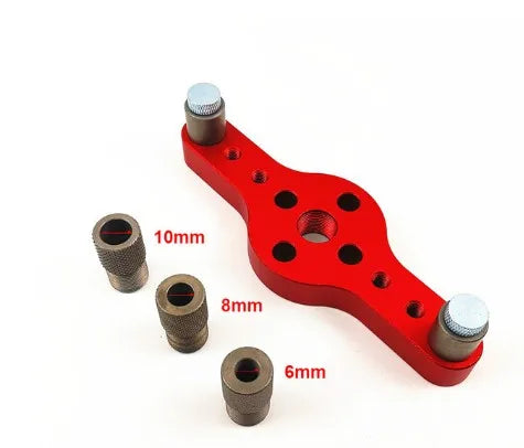 Alloy Vertical Pocket Hole Jig — 6mm, 8mm & 10mm Drilling Guide for