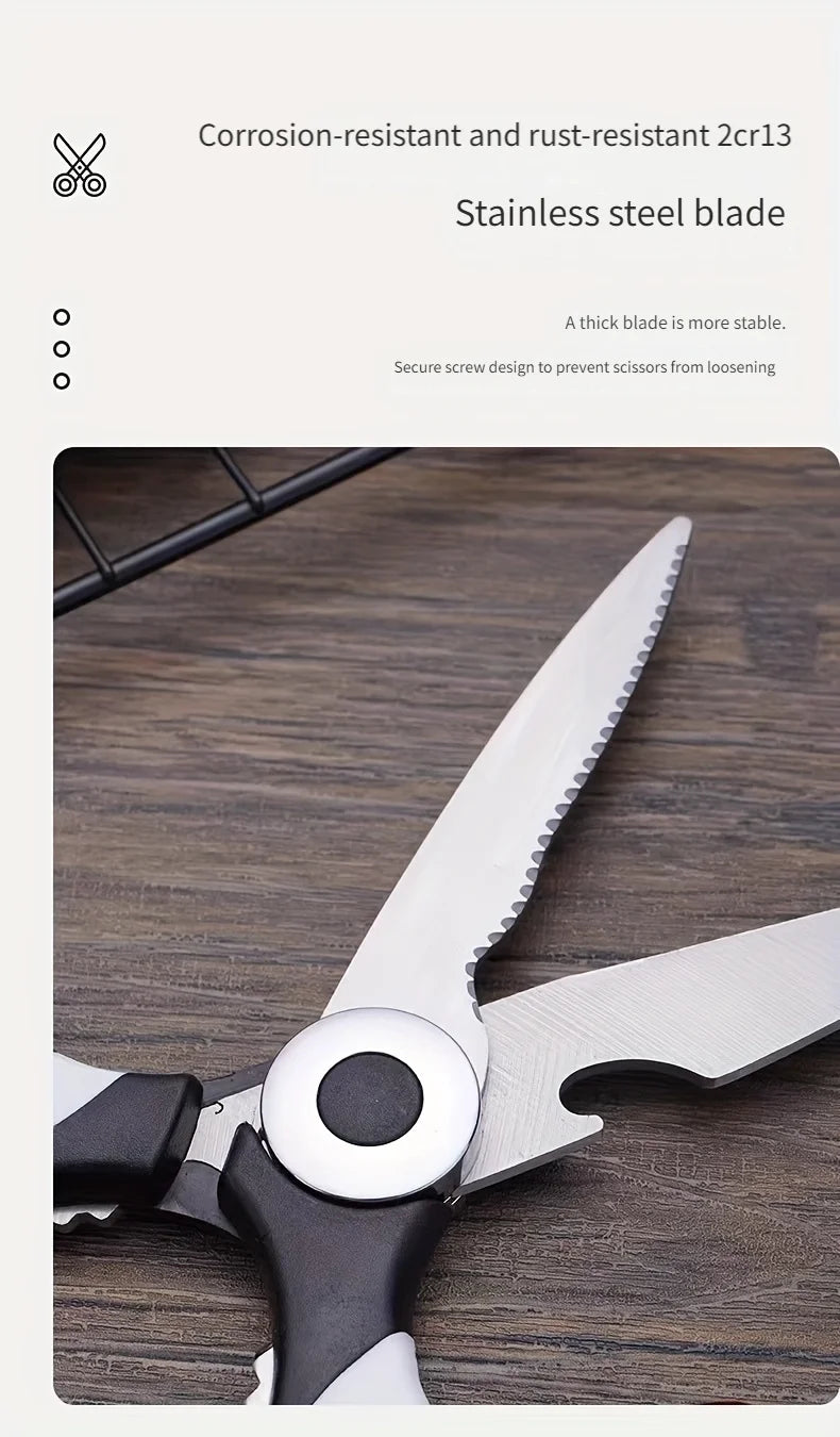 Multifunctional kitchen scissors Household fish cutting meat scissors