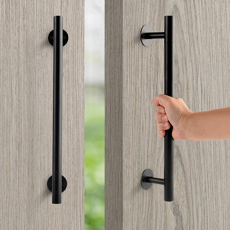 300mm Long Barn Door Handles 400mm Metal Gate Pull Handles Black
