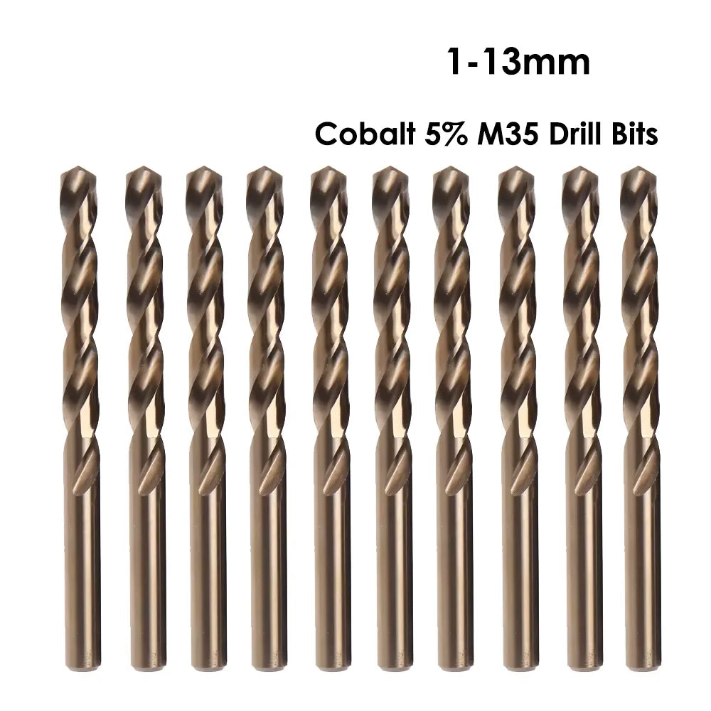 M35 Cobalt Twist Drill Bit 10-Pack — High Hardness - View 1