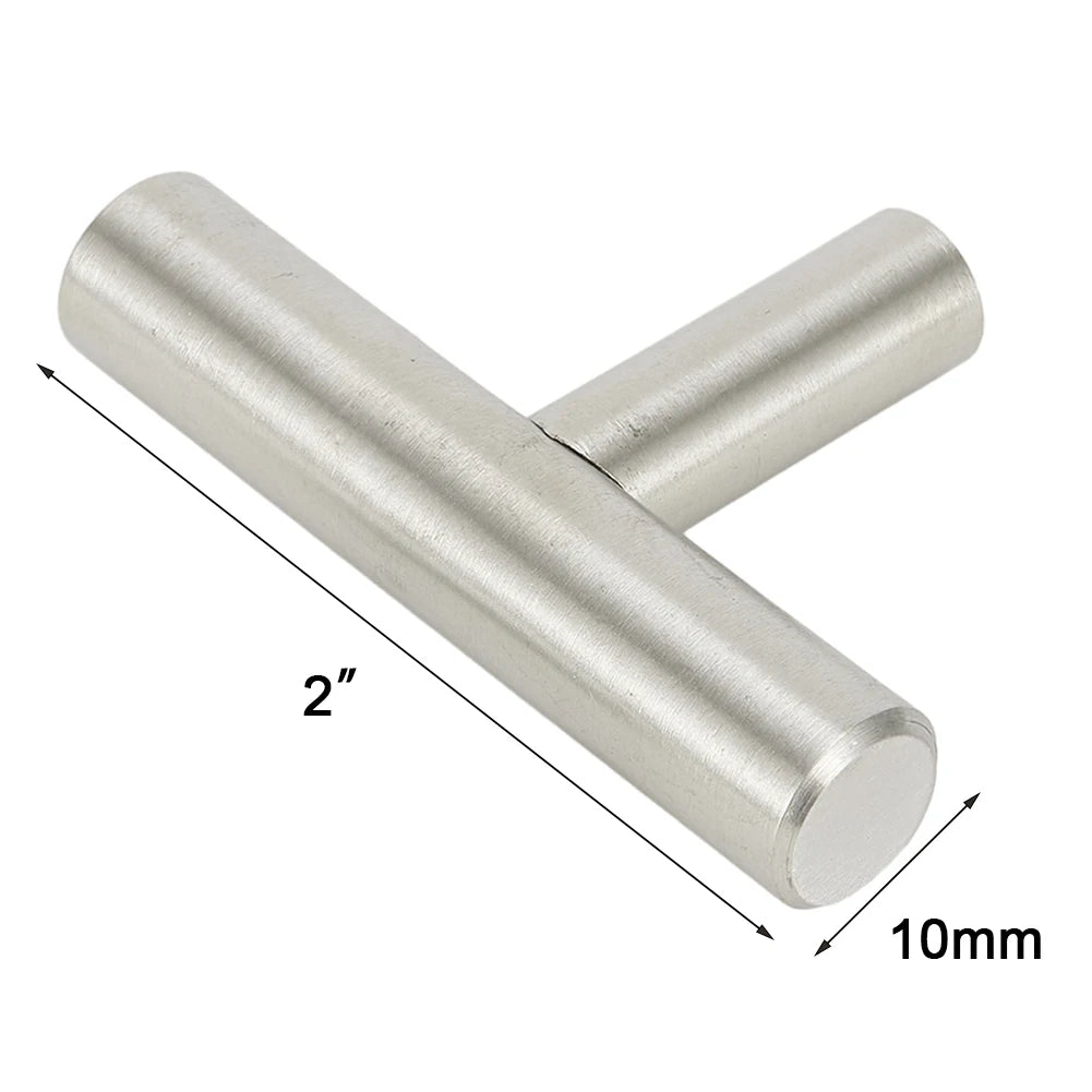 2-14 Inches Handles Stainless Steel Silver T-Type Drawer Cabinet