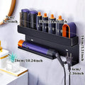 Non drilling wall mounted hair styling tool storage rack