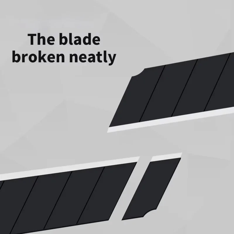 100/10PCS Carbon Steel Replace Utility Knife Blade 100mm*18mm Black