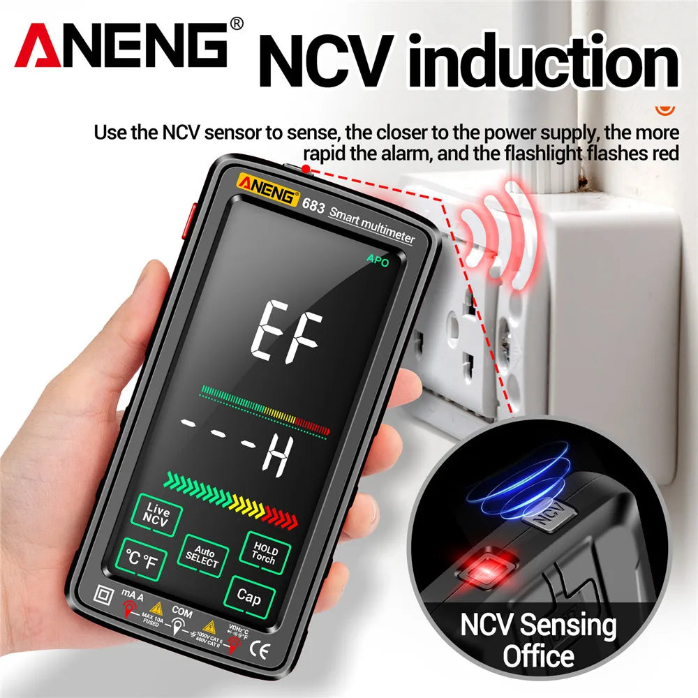 ANENG 683 Smart Multimeter Rechargeable High-end Touch 6000 Counts
