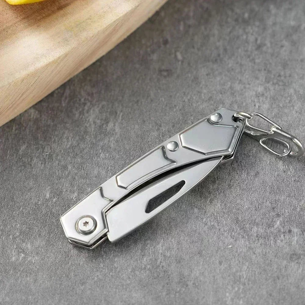 Stainless Steel Folding Knife Fruit Paring Vegetable Cutter Utility