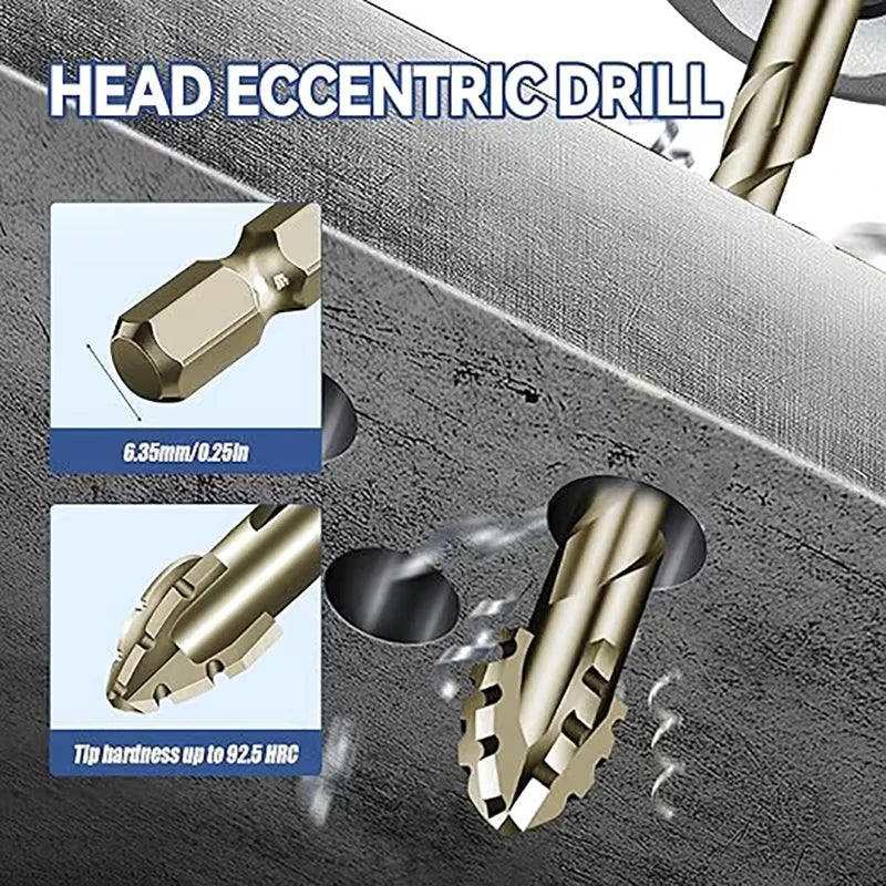 7/6/5/1pcs Carbide Drill Bit Set Four-Blade For Drilling Porcelain
