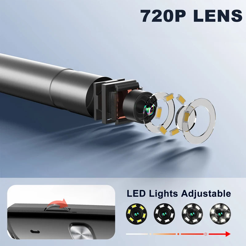 Industrial Endoscope Camera for Android 720P 3.9mm 8mm IP67