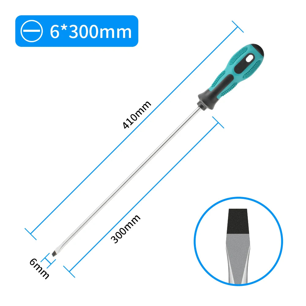 Magnetic Extended 410mm Screwdriver Long Slotted Phillips Screwdriv