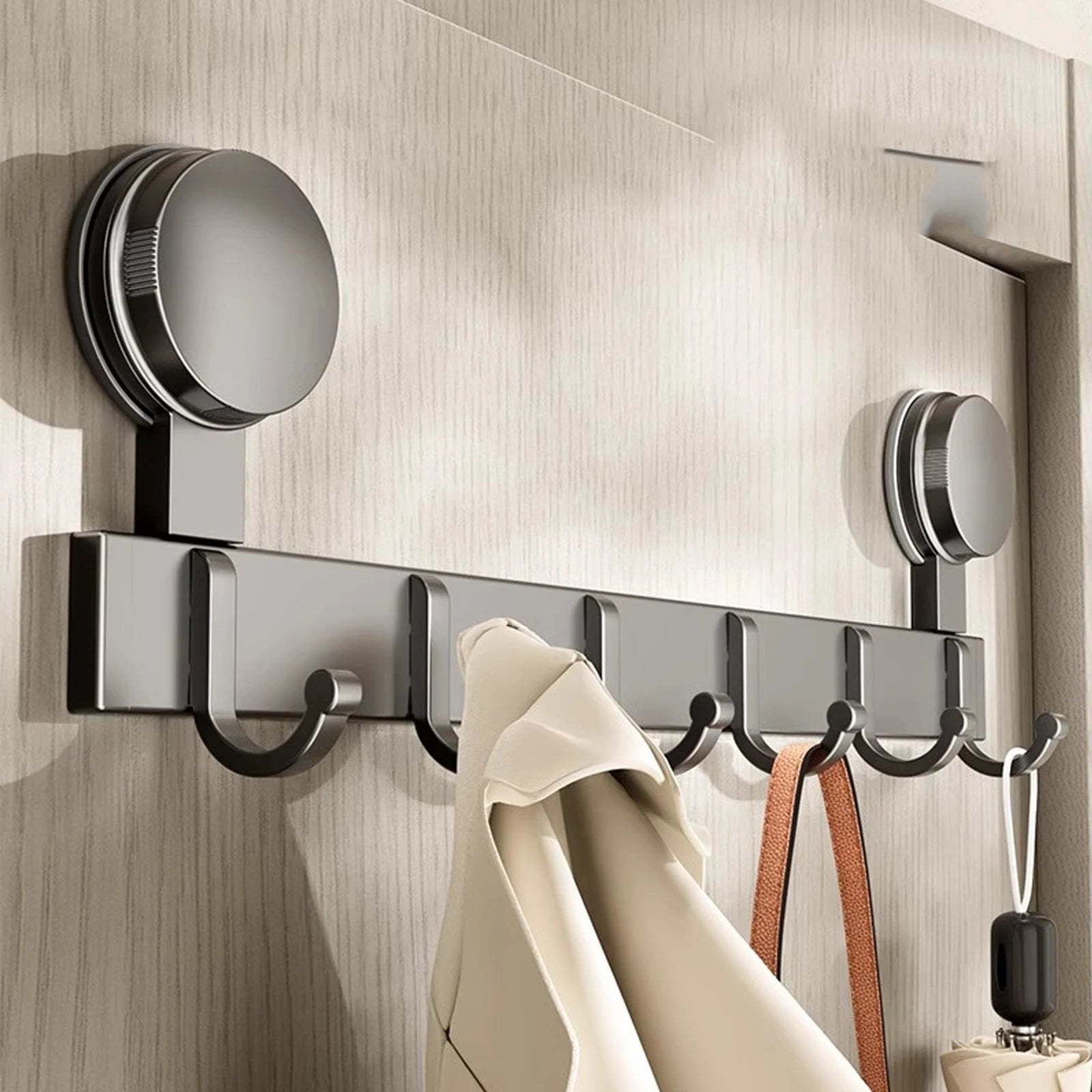 Suction Cup Bathroom Hooks Towel Hanger Nail Wall Rack Hooks Coat