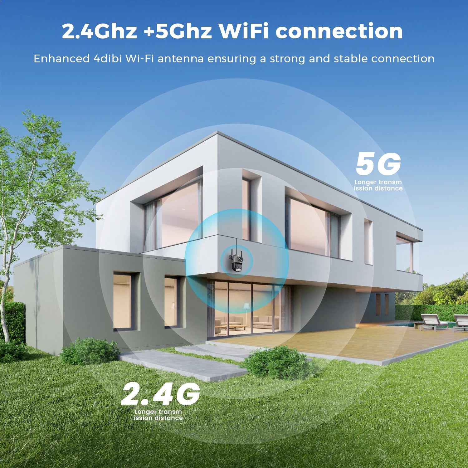 BESDER 15MP Wifi Camera PTZ Outdoor Dual Screen 10X Digital Zoom