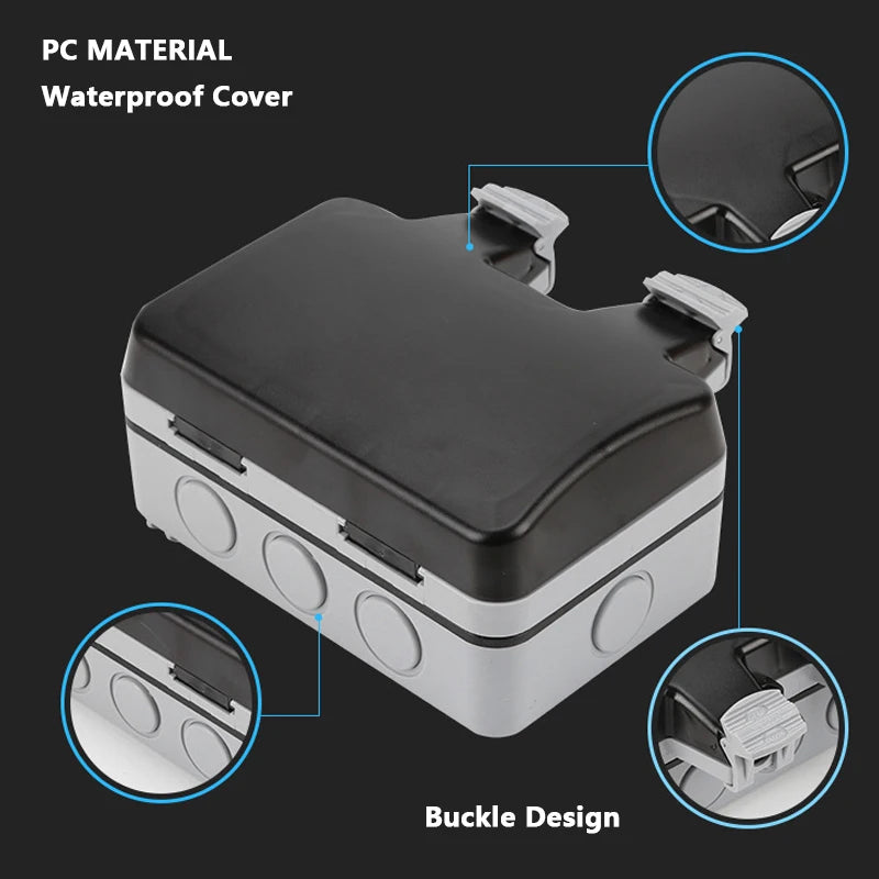 International Universal IP66 USB Wall Outdoor Waterproof Switch