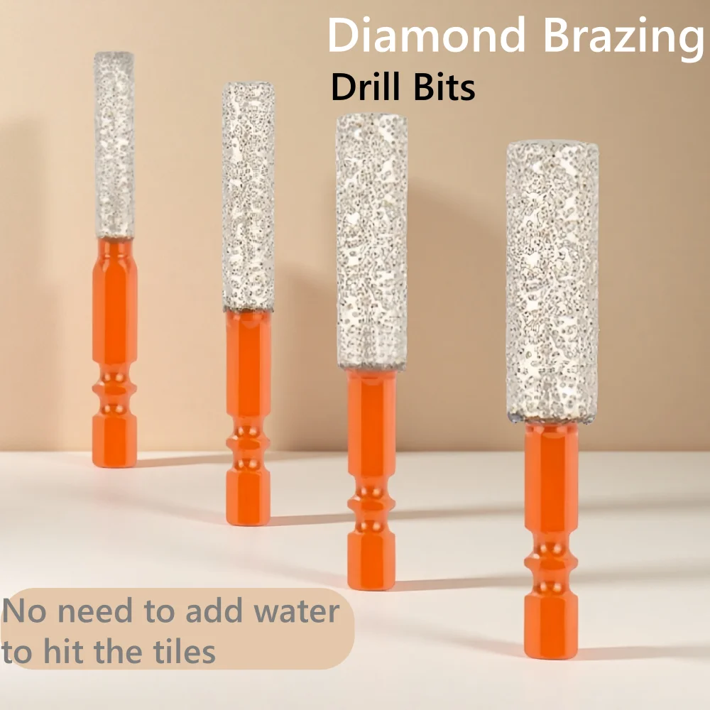6-12mm Hexagonal Shank Dry Ceramic Tile Diamond Drill Bit Drilling