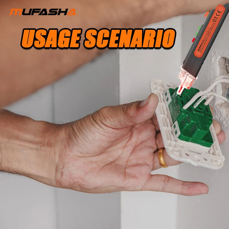 MUFASHA Non-Contact Voltage Detector Electrical Pen AC Voltage Tester