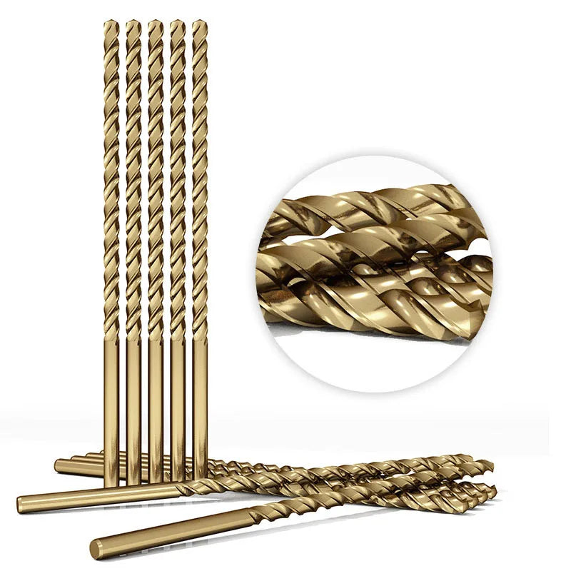 300mm Extra Long M35 Cobalt Twist Drill Bit 2.5mm-10mm for Metal Wood