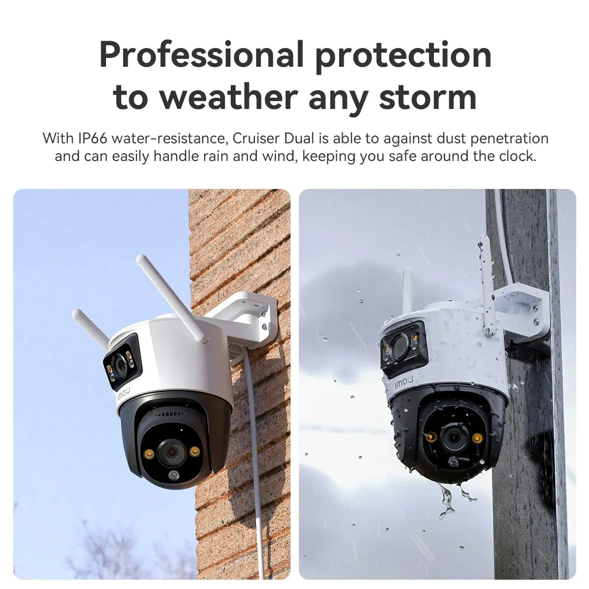 IMOU Dual Lens Outdoor Camera PT Camera Home Security IP Camera AI