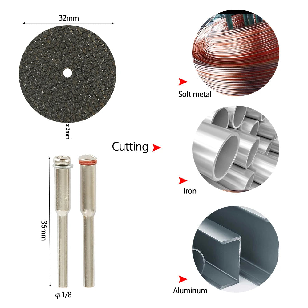 Mini Circular Saw Blade & Grinding Disc Set – 6 to 32 Pieces for Rotary Tools