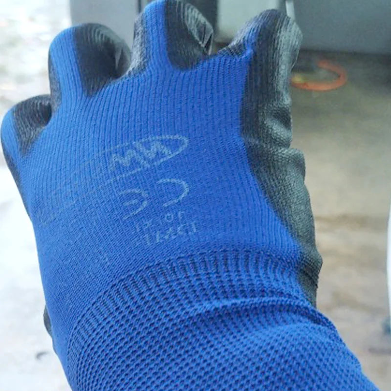 NMSAFETY 12 Pairs Working Protective Glove Men Flexible Nylon or