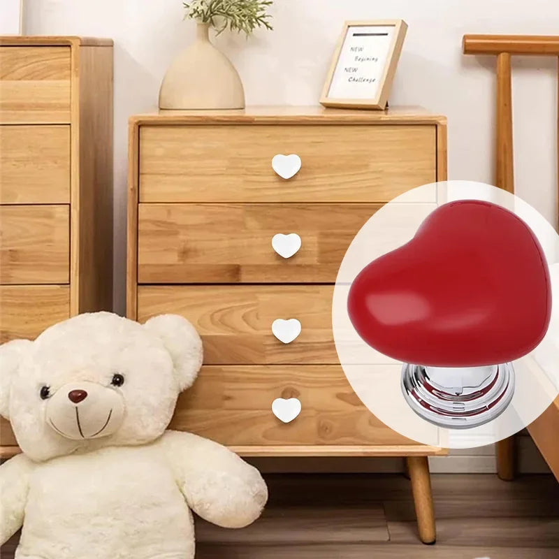 Handle Toilet Press Button Heart Shaped Press Tank Push Switch Toilet