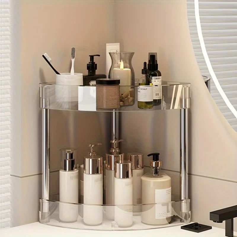 Household Corner Rack With Wheels Stainless Steel Multi-Layer Storage