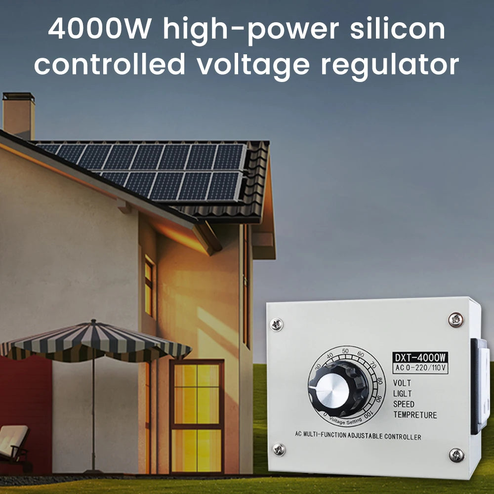 4000W Variable Voltage Regulator AC 110/220V – Dimmer Speed Controller