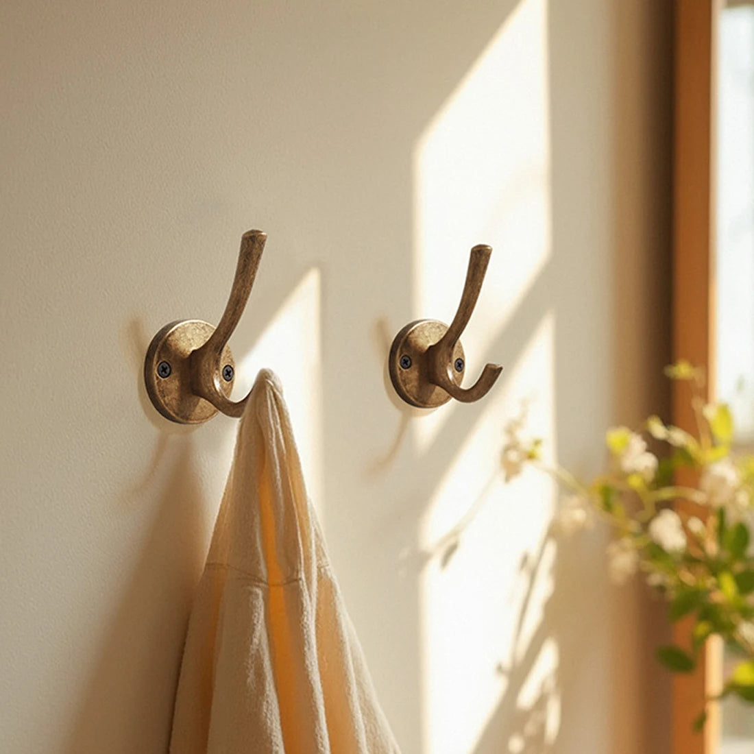 YUTOKO Hook Moon Antique Wall Hanging Clothes Hook Bedroom Robe Hook