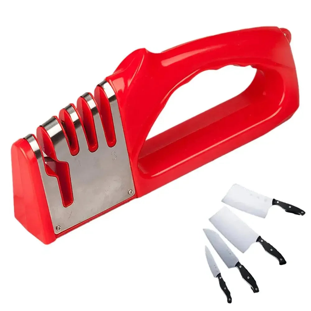 Kitchen 4 Segment Knife Sharpener Multifunctional Portable Non-slip