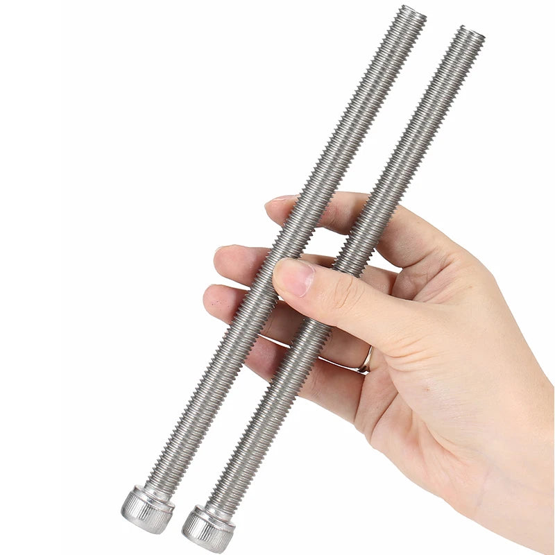 Super Long M4 Hex Socket Fasteners, 304 Stainless Steel Extra Long