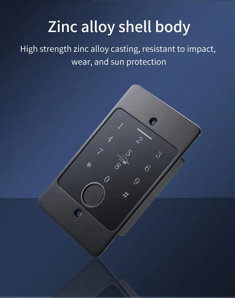 Tuya Wifi Standalone Fingerprint Access Control Keypad Metal