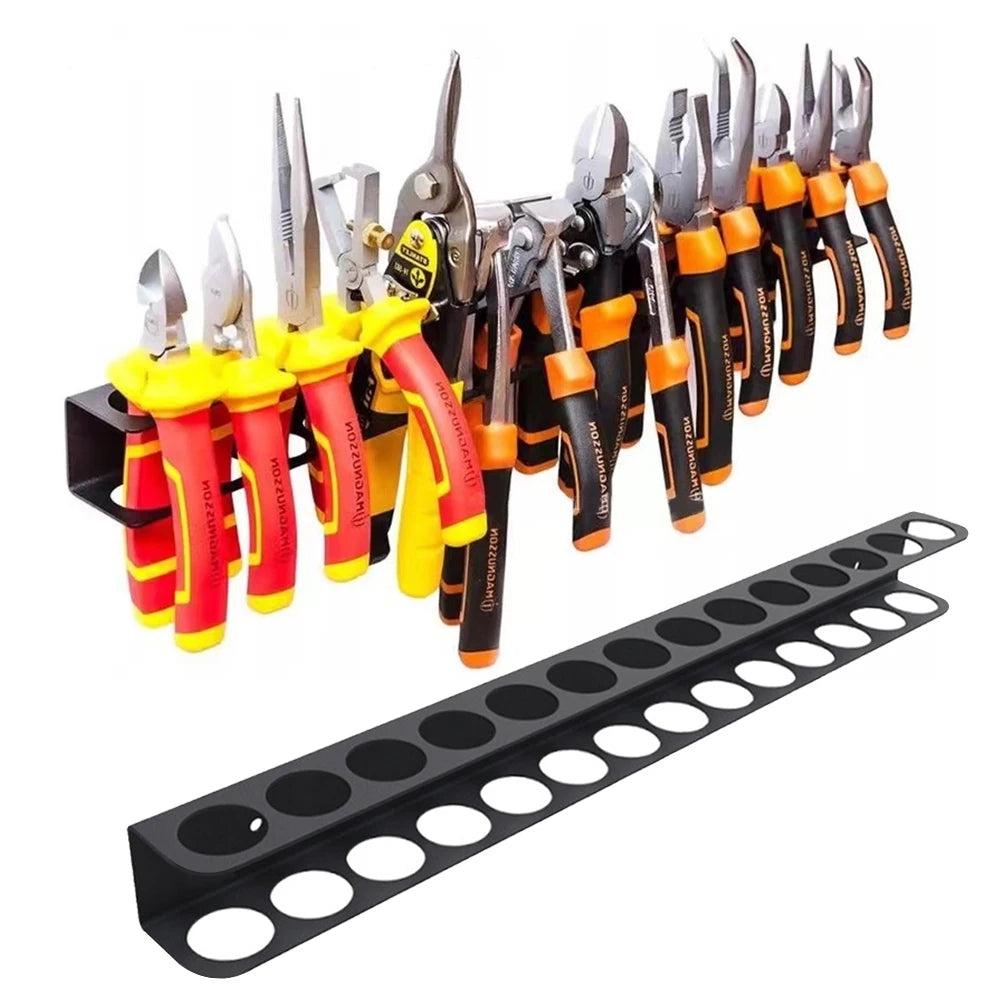 Screwdriver Organizer Tool Wall-mounted 14-hole Hardware Tool Storage