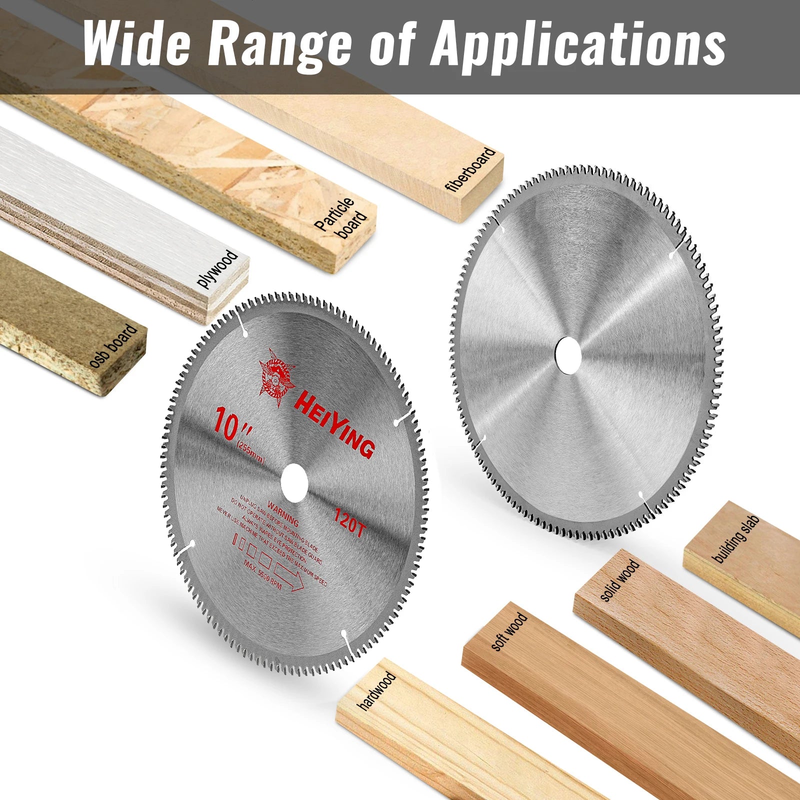 SI FANG 10" Carbide Circular Saw Blade – Wood & Aluminium Cutting