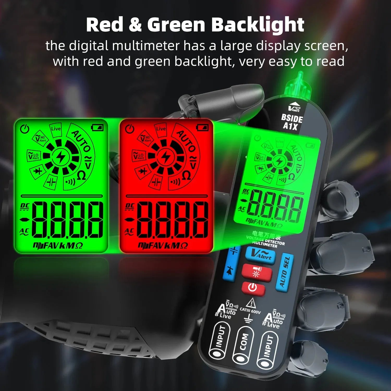BSIDE NEW Voltage Tester Pen Multimeter Electronic USB Tester