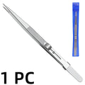 Professional Stainless Steel Tweezers Adjustable with Buckle Slide