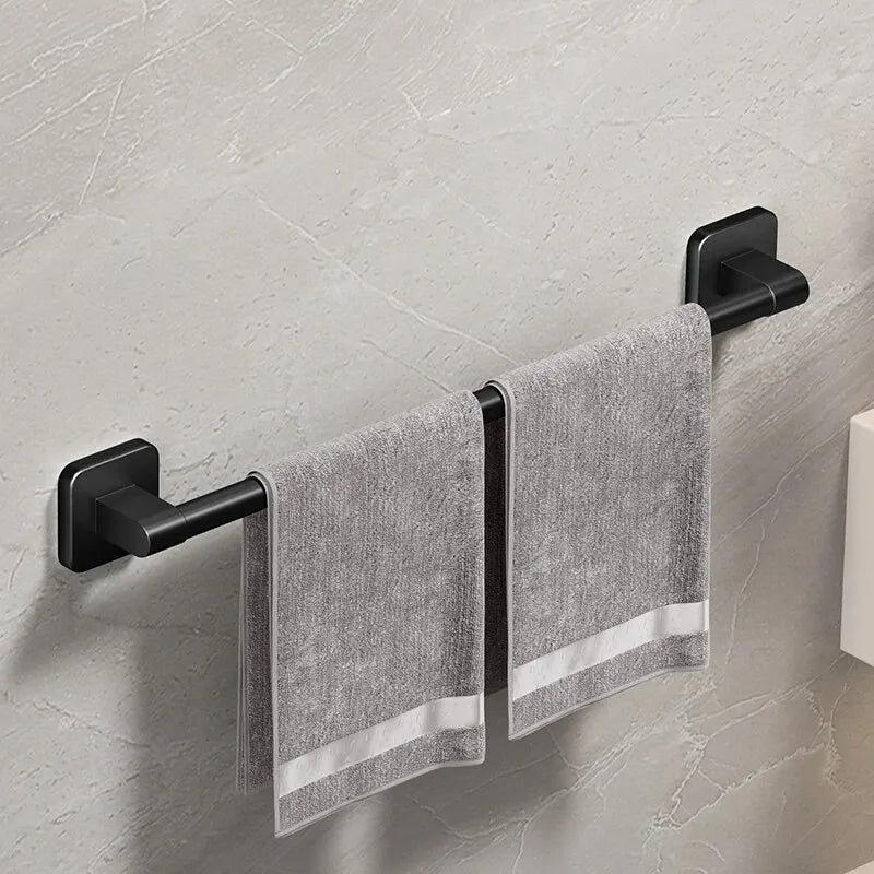 Wall Mounted Towel Rack Bathroom Storage Rack No Drilling Bathroom