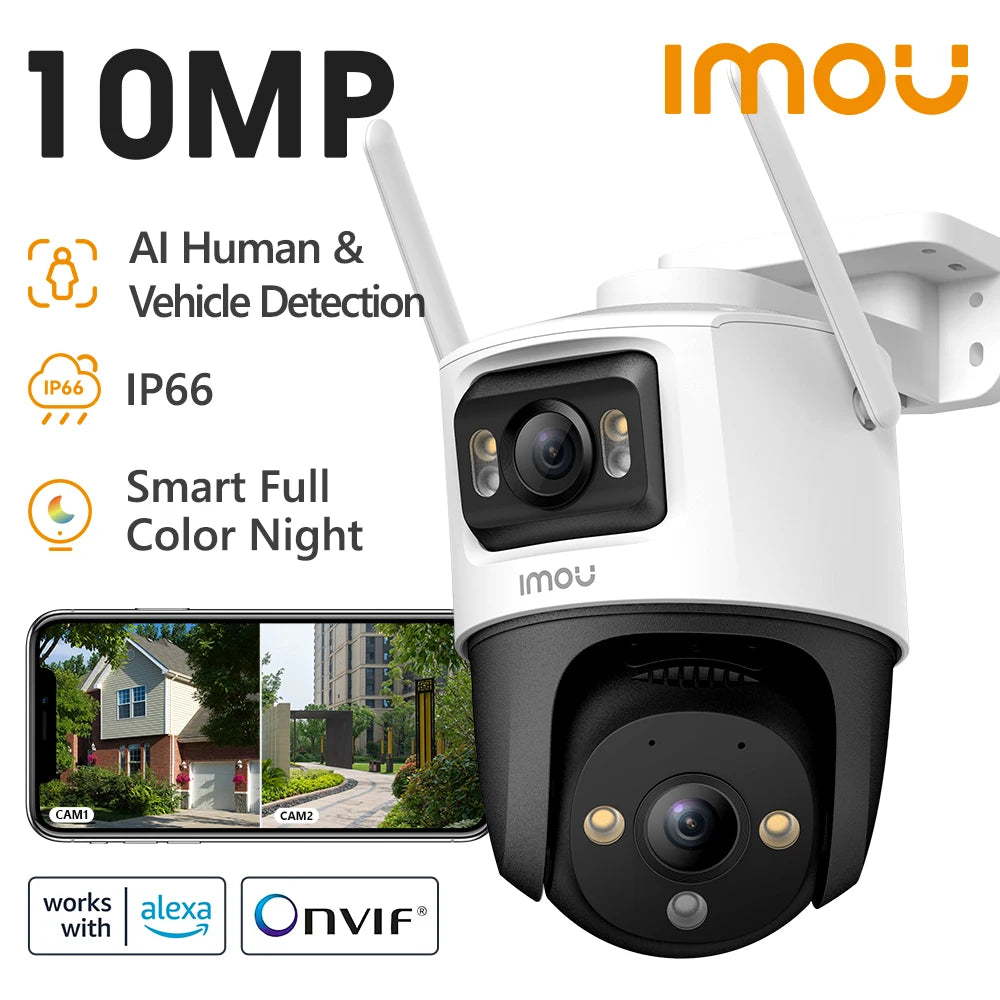 IMOU Dual Lens Outdoor Camera PT Camera Home Security IP Camera AI