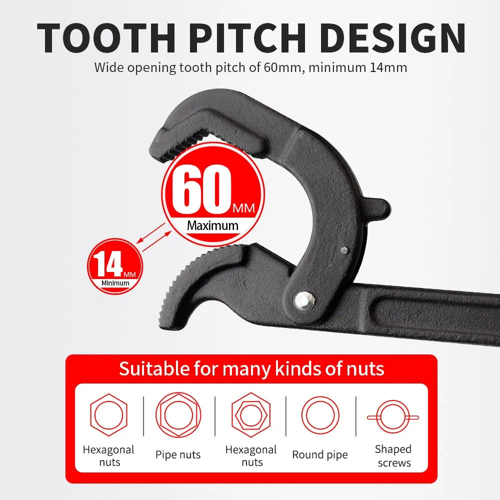 Adjustable Spanner Multi-function Universal Wrench Tool Home Repair