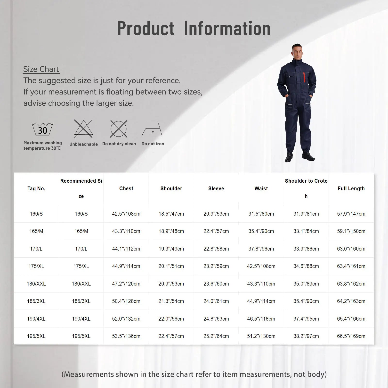 Men Women Resistant Work Coveralls Long Sleeve Multi-pockets Jumpsuit