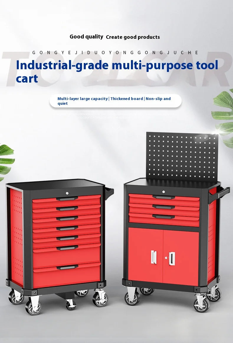 Heavy-Duty 7-Drawer Workshop Tool Cabinet with Lock