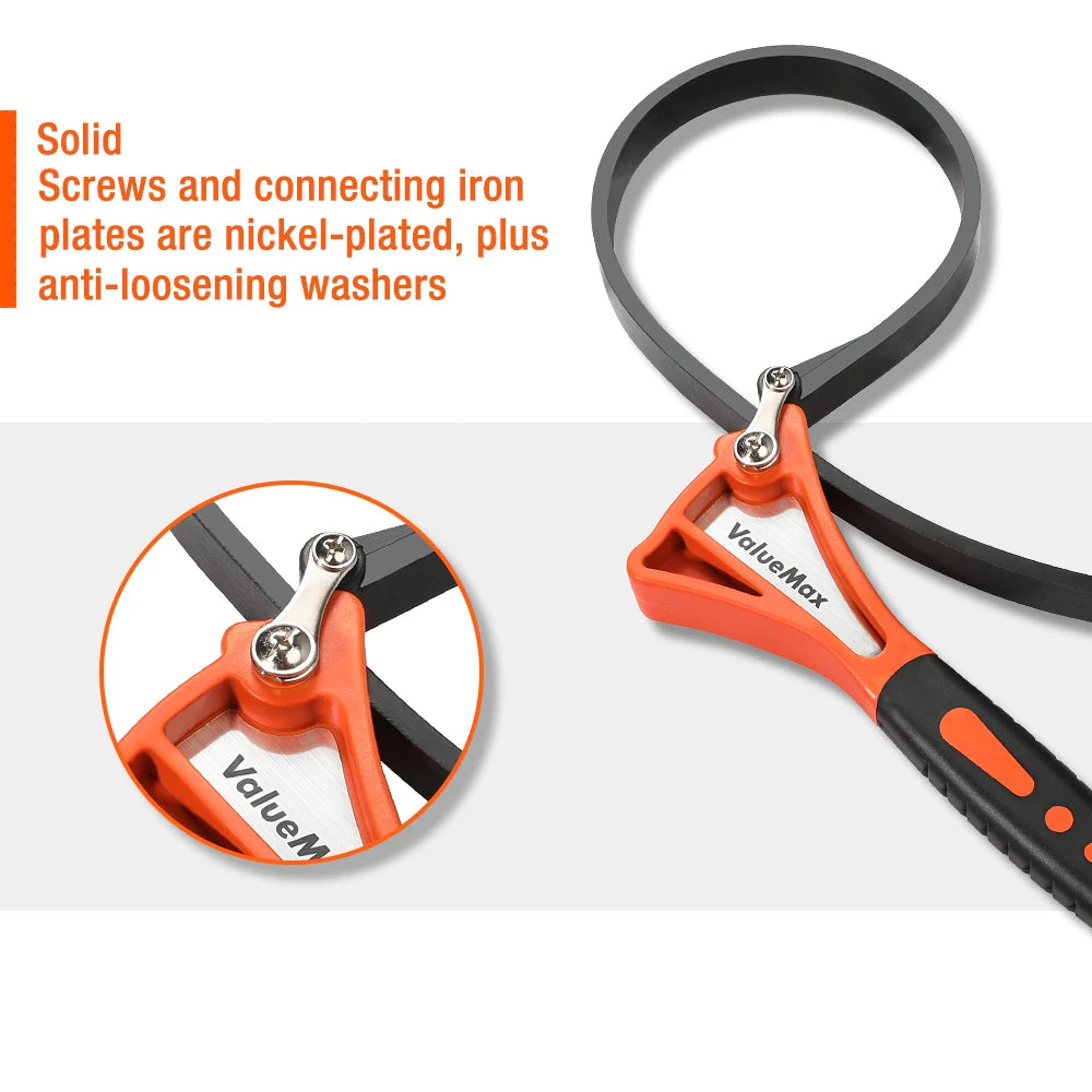 ValueMax 4" or 6"Strap Wrench Universal Rubber Strap Wrench Oil