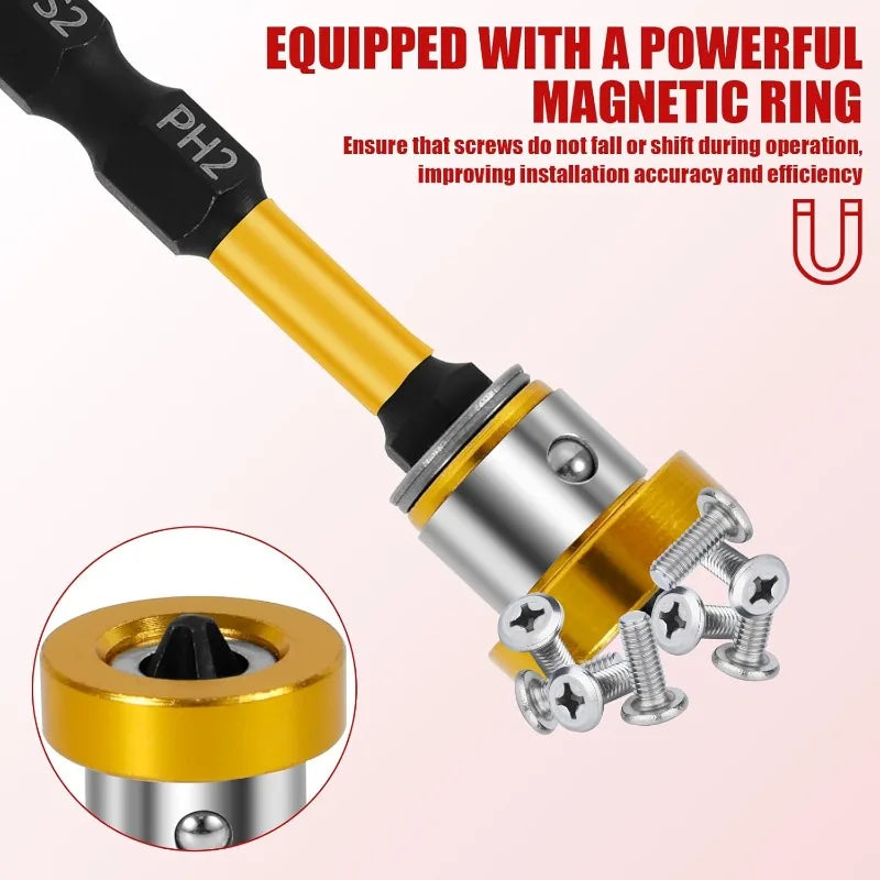 50mm Positioning Batch Head Magnetic Plasterboard Screwdriver Bit Set