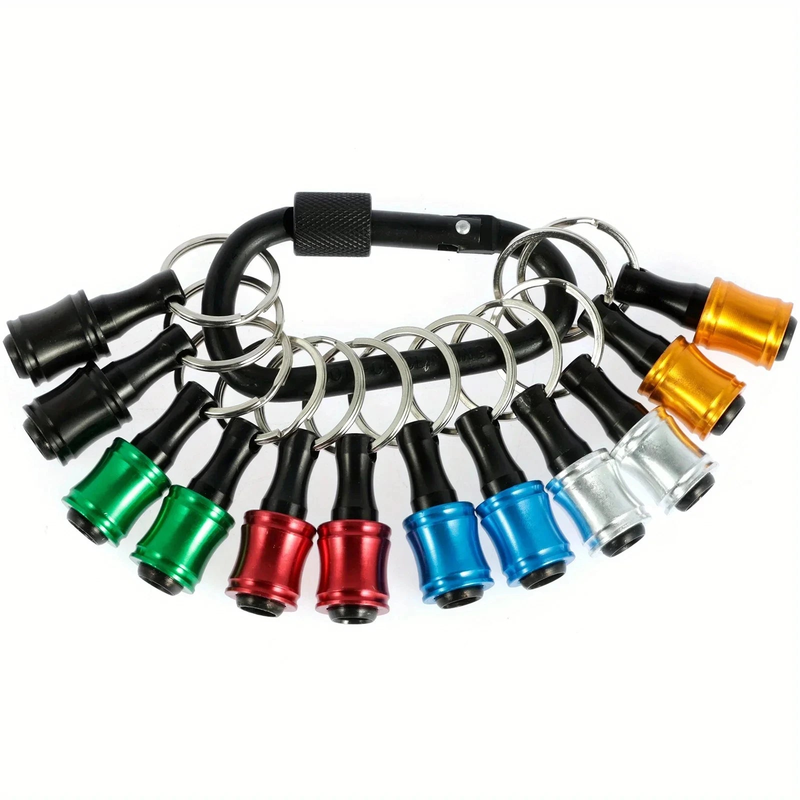 Upgrade, Push to Unlock, 12pcs 1/4 Inch Hex Shank Aluminum Alloy